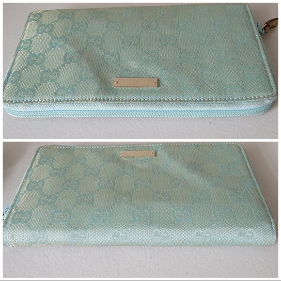 GUCCI GG Fabric Metal Bar Long Wallet - Picture 4 of 8